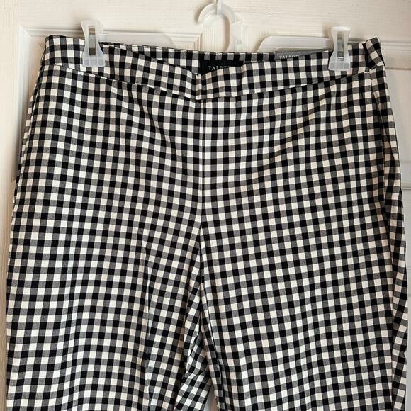 Talbots Black & White Checkered Chatham Ankle Pants Stretch Size 14P NWT - Picture 8 of 8